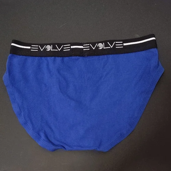EVOLVE Men's Vibrant Blue Briefs Size Medium - Picture 2 of 6